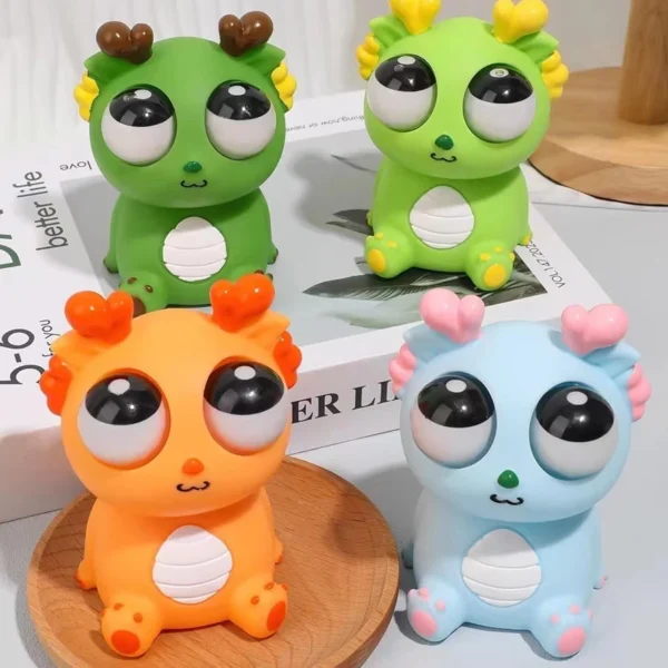 Random Eye Popping Dragon Squeeze Toy