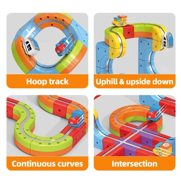 NIKO Magnetic Train Track Railway Set