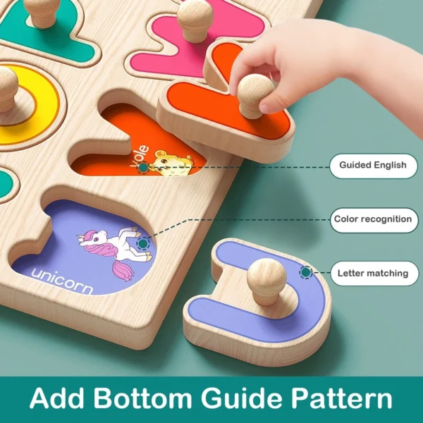 NIKO ABC Alphabet Wooden Puzzle Board