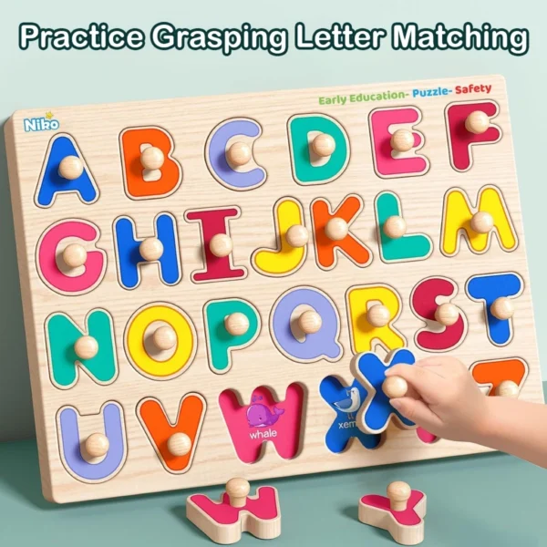 NIKO ABC Alphabet Wooden Puzzle Board