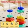 Rainbow Stacking Spinning Tower Toy