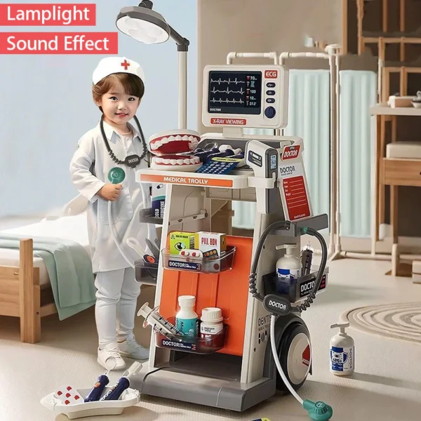 Large Doctor Medical Trolley Set