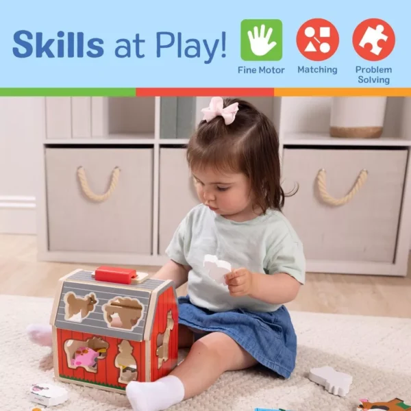 NIKO Wooden Farm House Shape Sorter