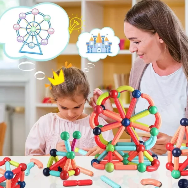 NIKO 84PCS Magnetic Stick Building Blocks
