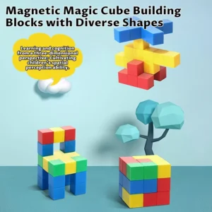 72PCS Magnetic Cube Building Blocks Set