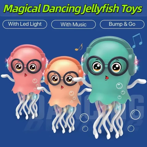 Random Dancing Jellyfish Toy with Light Music