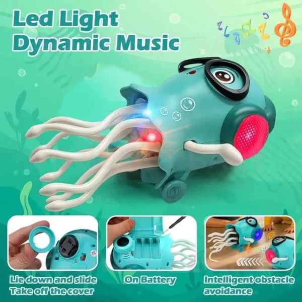 Random Dancing Jellyfish Toy with Light Music